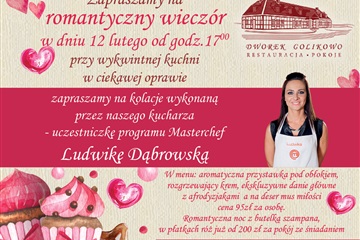 Romantyczna kolacja - Dworek Golikowo