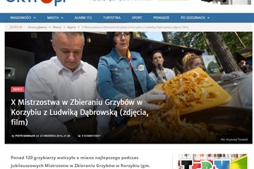 X Mistrzostwa w Zbieraniu Grzybów w Korzybiu z Ludwiką Dąbrowską (zdjęcia, film) Gryf24.pl